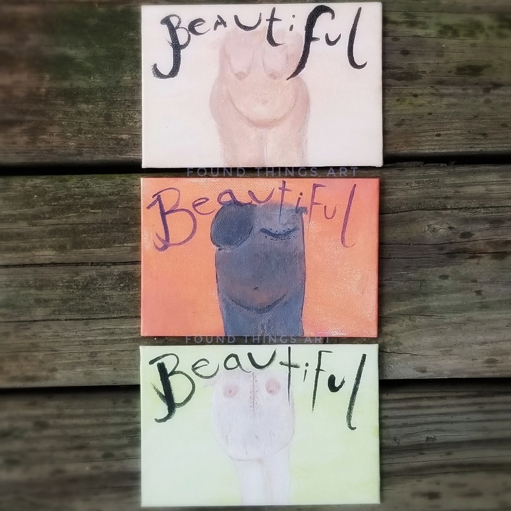 Beautiful Body Positivity Canvas Art